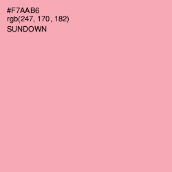 #F7AAB6 - Sundown Color Image