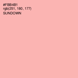 #FBB4B1 - Sundown Color Image