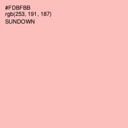 #FDBFBB - Sundown Color Image