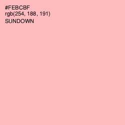 #FEBCBF - Sundown Color Image