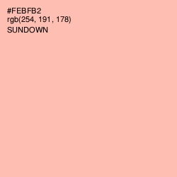 #FEBFB2 - Sundown Color Image