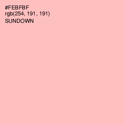 #FEBFBF - Sundown Color Image