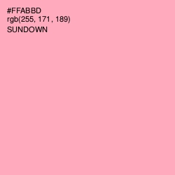 #FFABBD - Sundown Color Image
