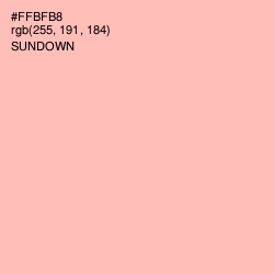 #FFBFB8 - Sundown Color Image