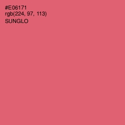 #E06171 - Sunglo Color Image