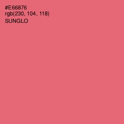 #E66876 - Sunglo Color Image