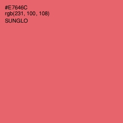 #E7646C - Sunglo Color Image