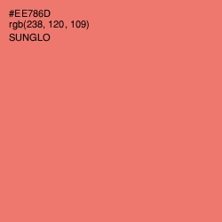 #EE786D - Sunglo Color Image