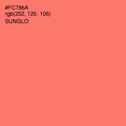 #FC786A - Sunglo Color Image
