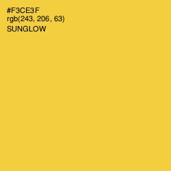 #F3CE3F - Sunglow Color Image
