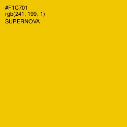 #F1C701 - Supernova Color Image