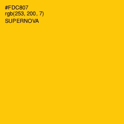 #FDC807 - Supernova Color Image