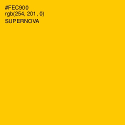 #FEC900 - Supernova Color Image