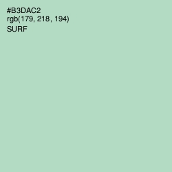 #B3DAC2 - Surf Color Image
