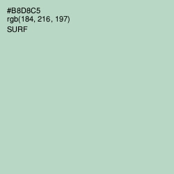 #B8D8C5 - Surf Color Image