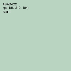 #BAD4C2 - Surf Color Image