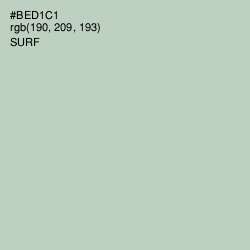 #BED1C1 - Surf Color Image