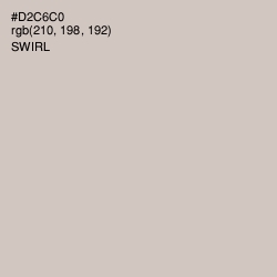 #D2C6C0 - Swirl Color Image
