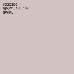 #D3C3C0 - Swirl Color Image