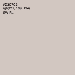#D3C7C2 - Swirl Color Image