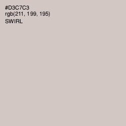 #D3C7C3 - Swirl Color Image