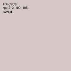#D4C7C6 - Swirl Color Image