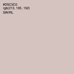 #D5C3C0 - Swirl Color Image