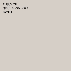 #D6CFC8 - Swirl Color Image