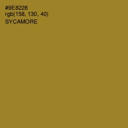 #9E8228 - Sycamore Color Image