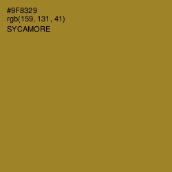 #9F8329 - Sycamore Color Image