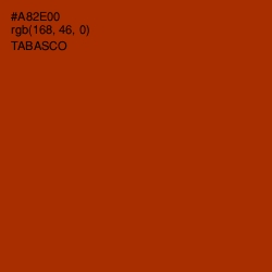 #A82E00 - Tabasco Color Image