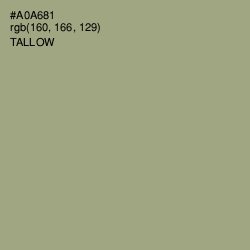 #A0A681 - Tallow Color Image