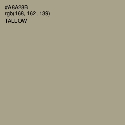#A8A28B - Tallow Color Image