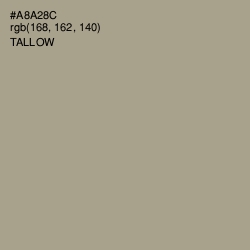 #A8A28C - Tallow Color Image