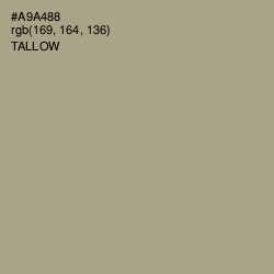 #A9A488 - Tallow Color Image