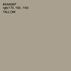 #AAA08F - Tallow Color Image