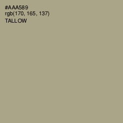 #AAA589 - Tallow Color Image