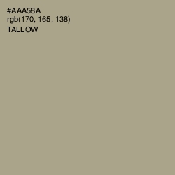 #AAA58A - Tallow Color Image