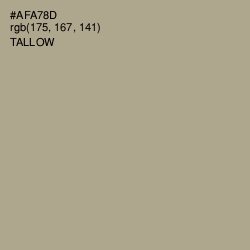 #AFA78D - Tallow Color Image