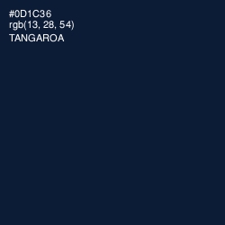 #0D1C36 - Tangaroa Color Image