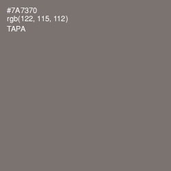 #7A7370 - Tapa Color Image