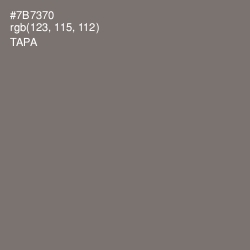 #7B7370 - Tapa Color Image