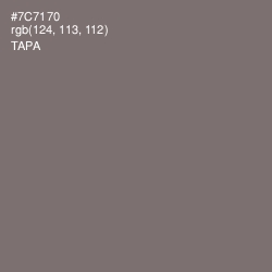 #7C7170 - Tapa Color Image