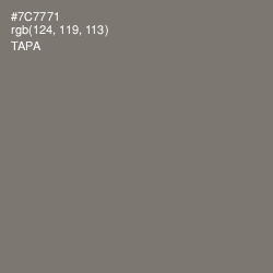 #7C7771 - Tapa Color Image