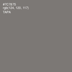 #7C7875 - Tapa Color Image