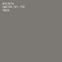 #7C7974 - Tapa Color Image
