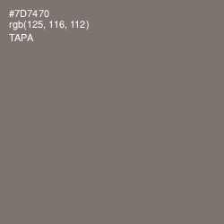 #7D7470 - Tapa Color Image