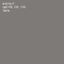#7D7A77 - Tapa Color Image