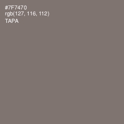 #7F7470 - Tapa Color Image
