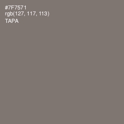 #7F7571 - Tapa Color Image